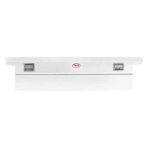 C63LPD – RKI Tool Box, Crossover Low Profile Deep Single Lid Powder Coated White Steel 20 Inch Length x 71-1/4 Inch W...